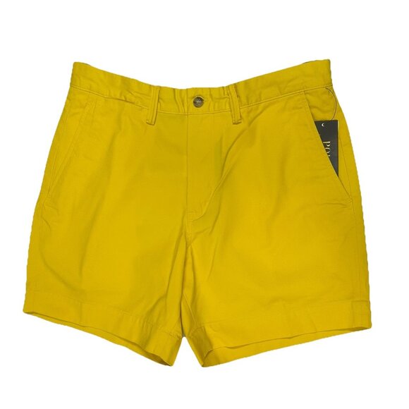 Polo Ralph Lauren Mens Size 32 Yellow Classic Fit 6" Stretch Chino Shorts - Picture 3 of 10